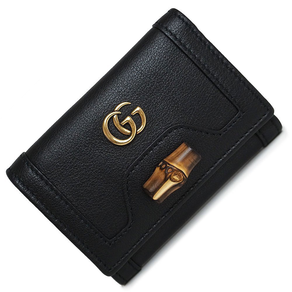 新品・未使用品）グッチ GUCCI バンブー付き ミディアム ウォレット