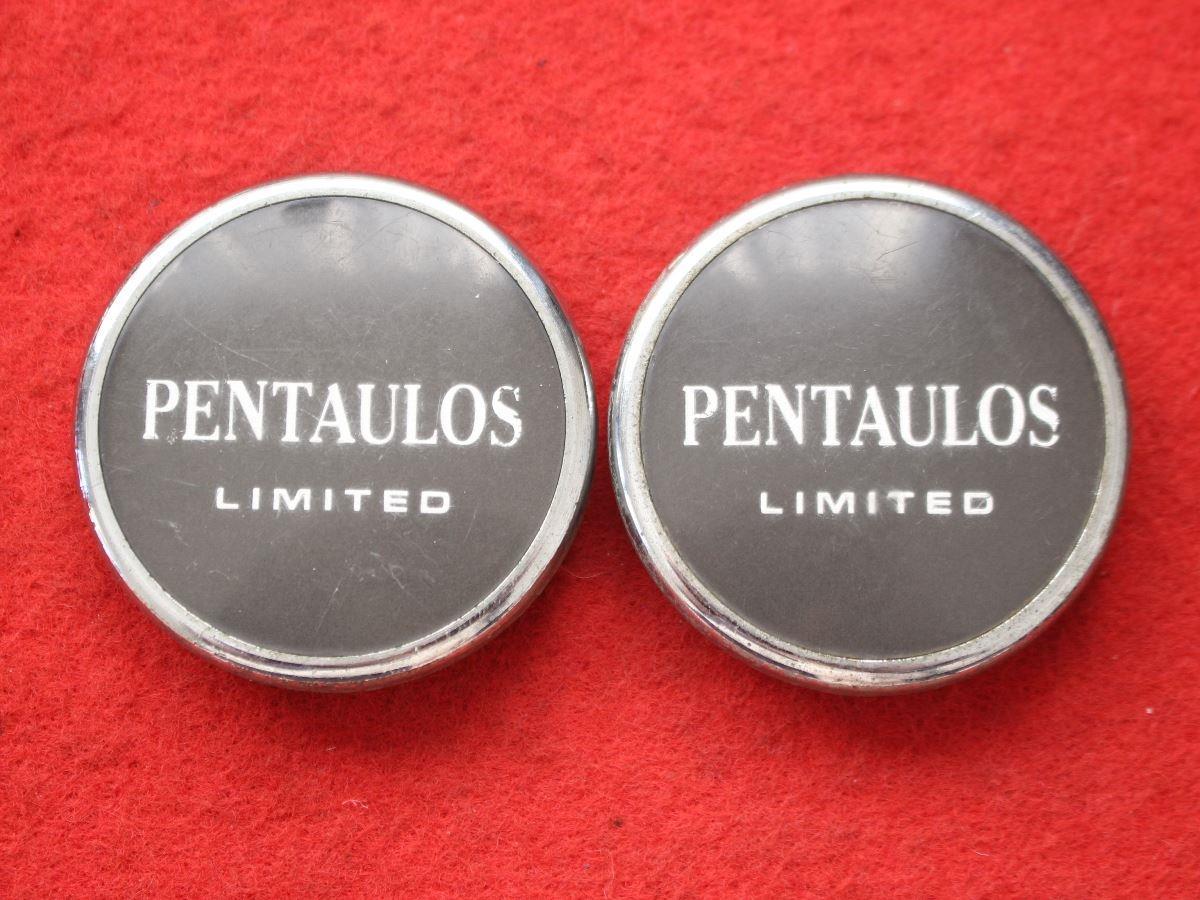 2枚 PENTAUROS 社外 中古 ホイール センターキャップ センターカバー エンブレム オーナメント cap