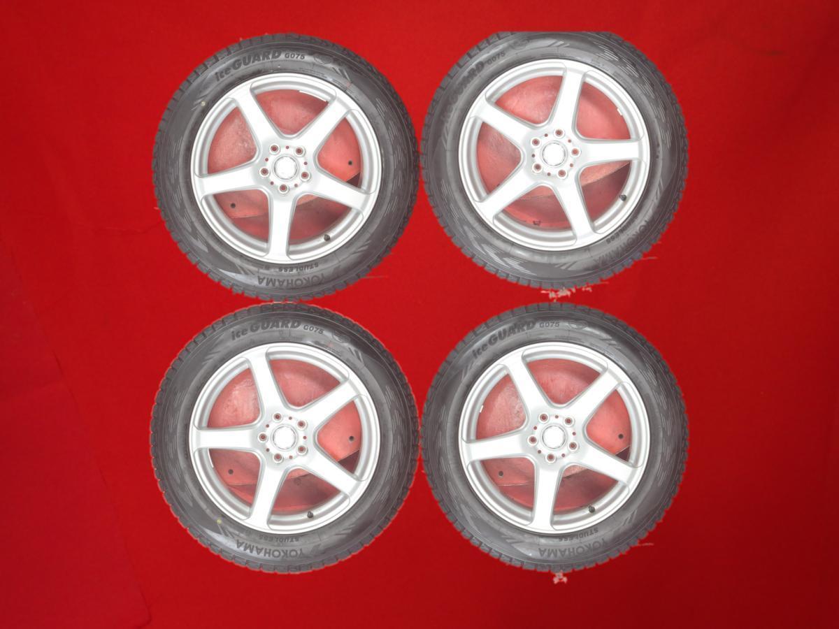 スタッドレス 5スポークタイプ1P+ヨコハマアイスガードSUVG075 225/60R18 8.5分山★ハリアーに！stwt18