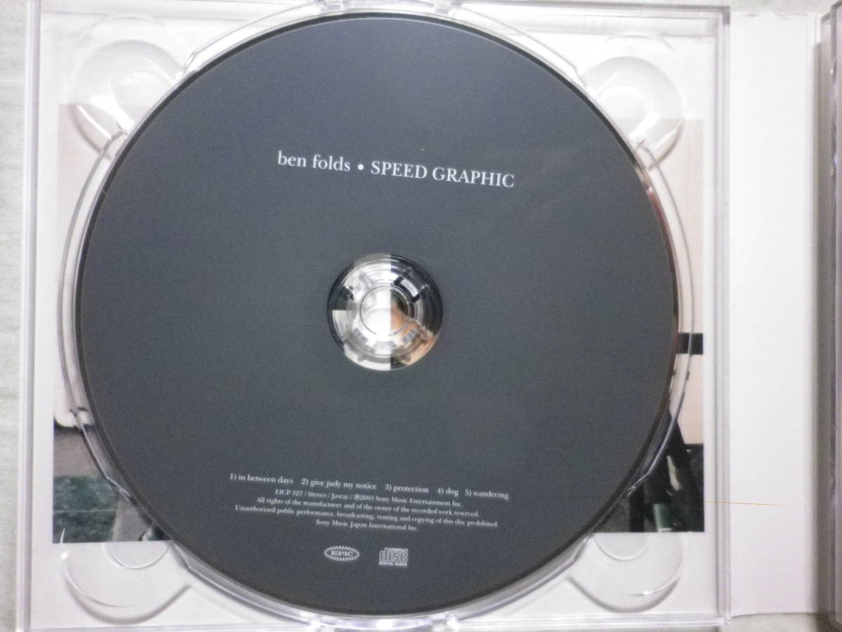 [Ben Folds/Speed Graphic(2003)](3CD сбор,2003 год продажа,EICP-327, записано в Японии с лентой,.. перевод есть,Sunny 16,Super D,SSW, фортепьяно * блокировка )