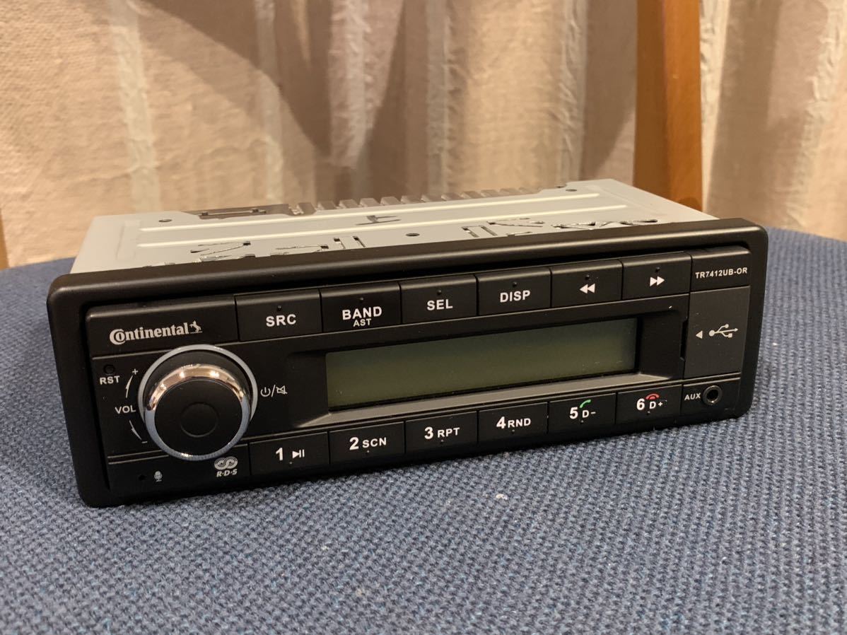 中古品 【美品】コンチネンタル TR7412UB-OR Continental 1DIN