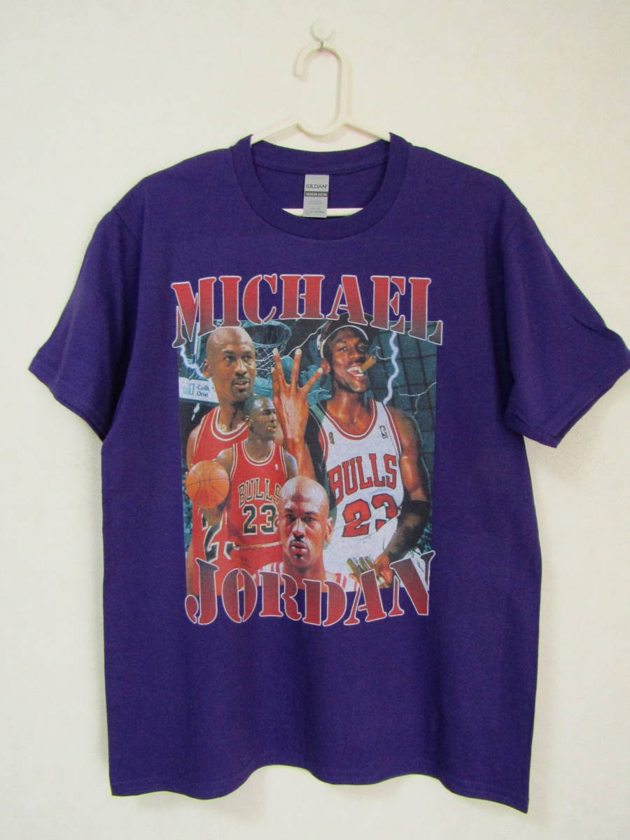 【未使用品】 NBA JORDAN #23 マイケル・ジョーダン BULLS シカゴ・ブルズ Tシャツ パープル　S　M_画像1