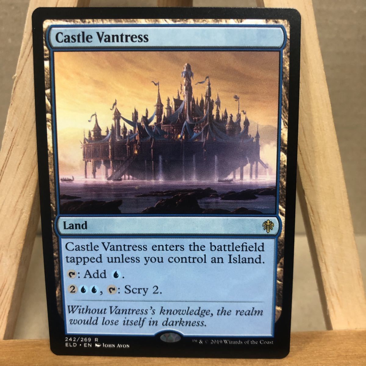 MTG 《ヴァントレス城/Castle Vantress》[ELD] 土地R 英語版 エルドレインの王権 レア マジックザギャザリング_画像1