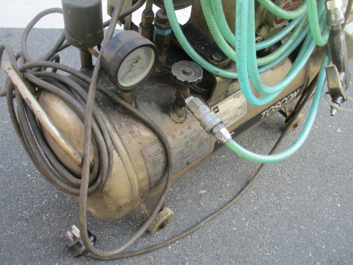 東芝 エアーコンプレッサー GP6-4T9 30Lタンク 200V の商品詳細 東芝 エアーコンプレッサー GP6-4T9 30Lタンク 200V の商品詳細