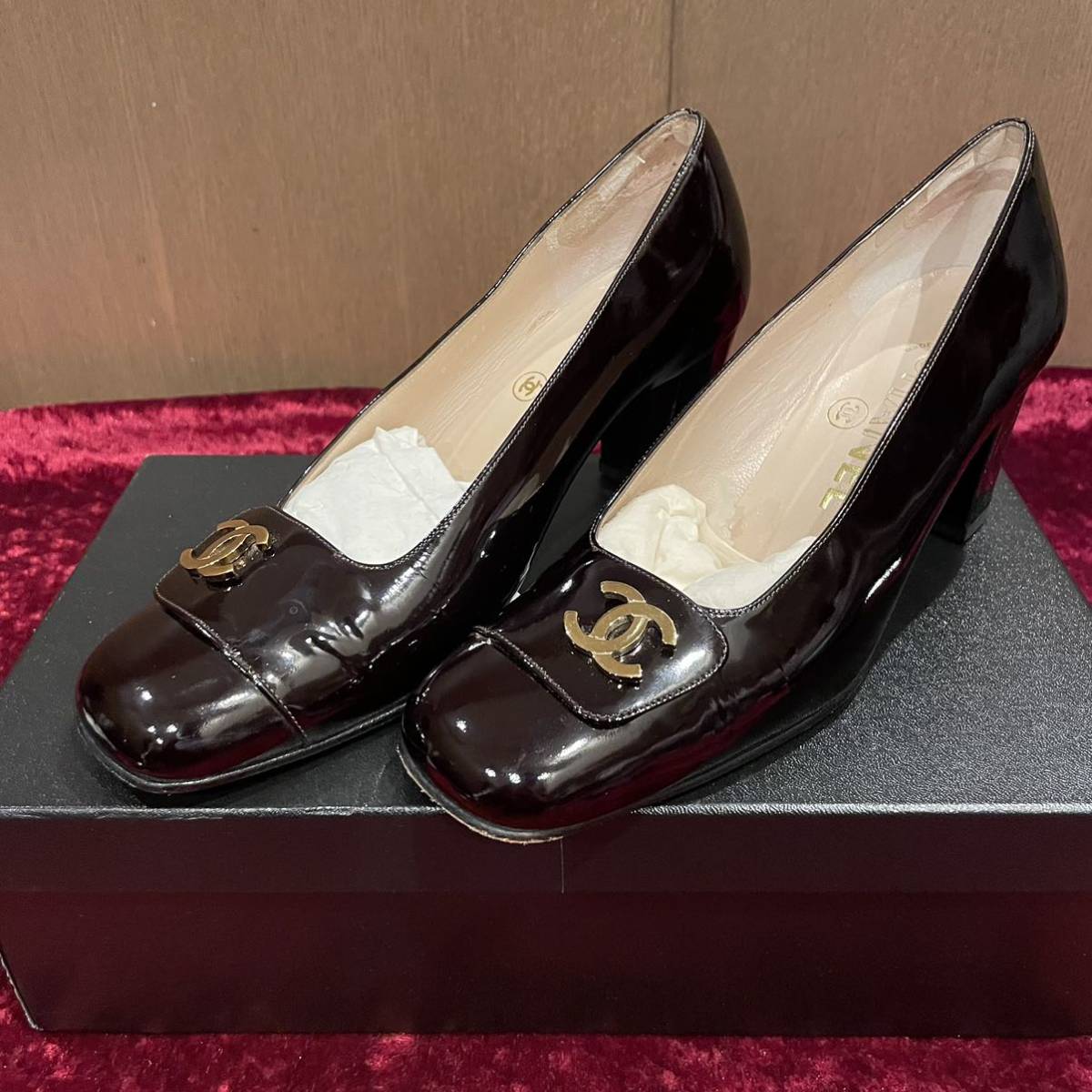SALE/91%OFF】 箱付き CHANEL シャネル パンプス ヒール レディース