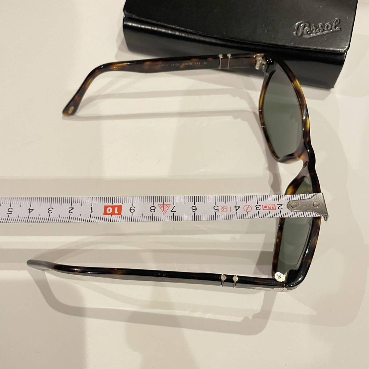 Persol ペルソール ベッコウ調 ウェリントン サングラス_画像8