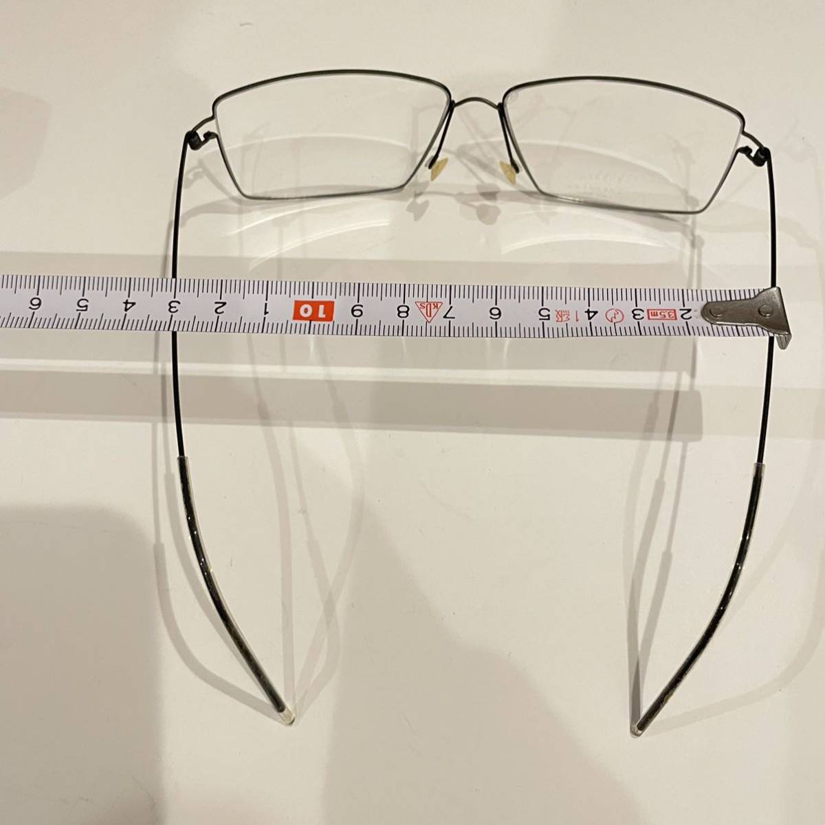未使用 軽量 LINDBERG リンドバーグ メガネ スクエア 眼鏡 デンマーク
