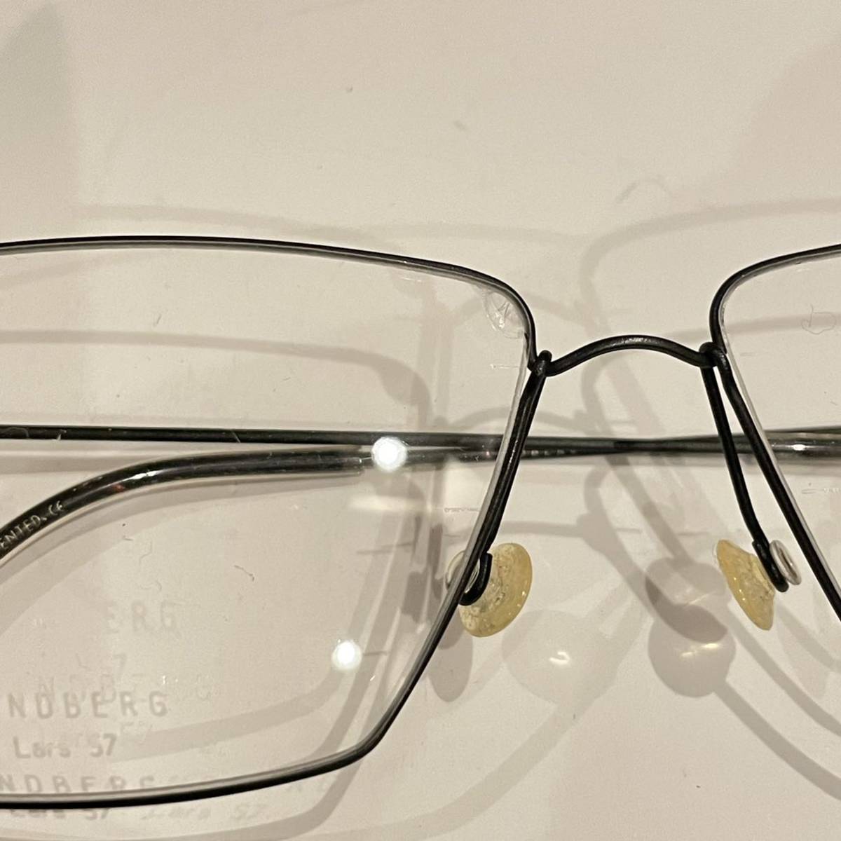 未使用 軽量 LINDBERG リンドバーグ メガネ スクエア 眼鏡 デンマーク