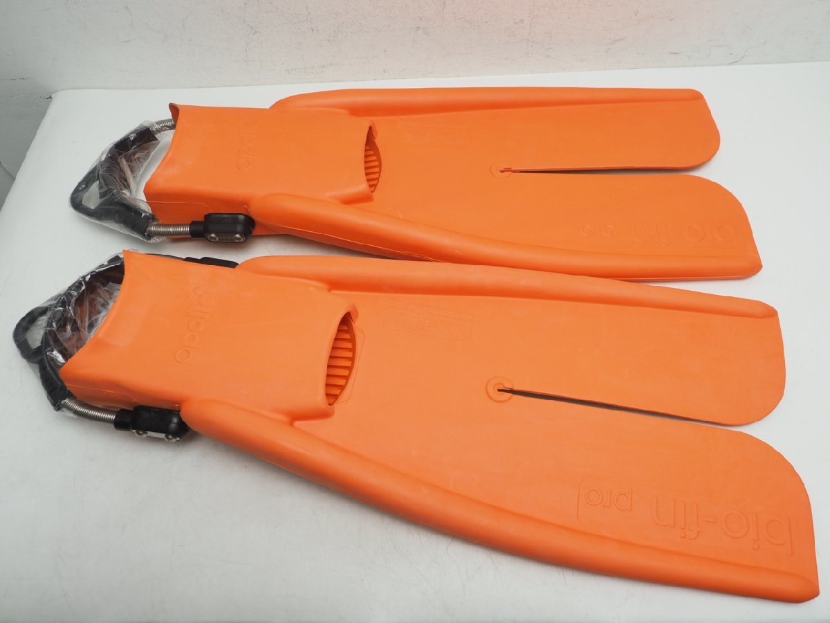  unused exhibition goods apollo Apollo bio-fin pro Vaio fins Pro springs strap type size :M color : orange diving supplies [N52202]