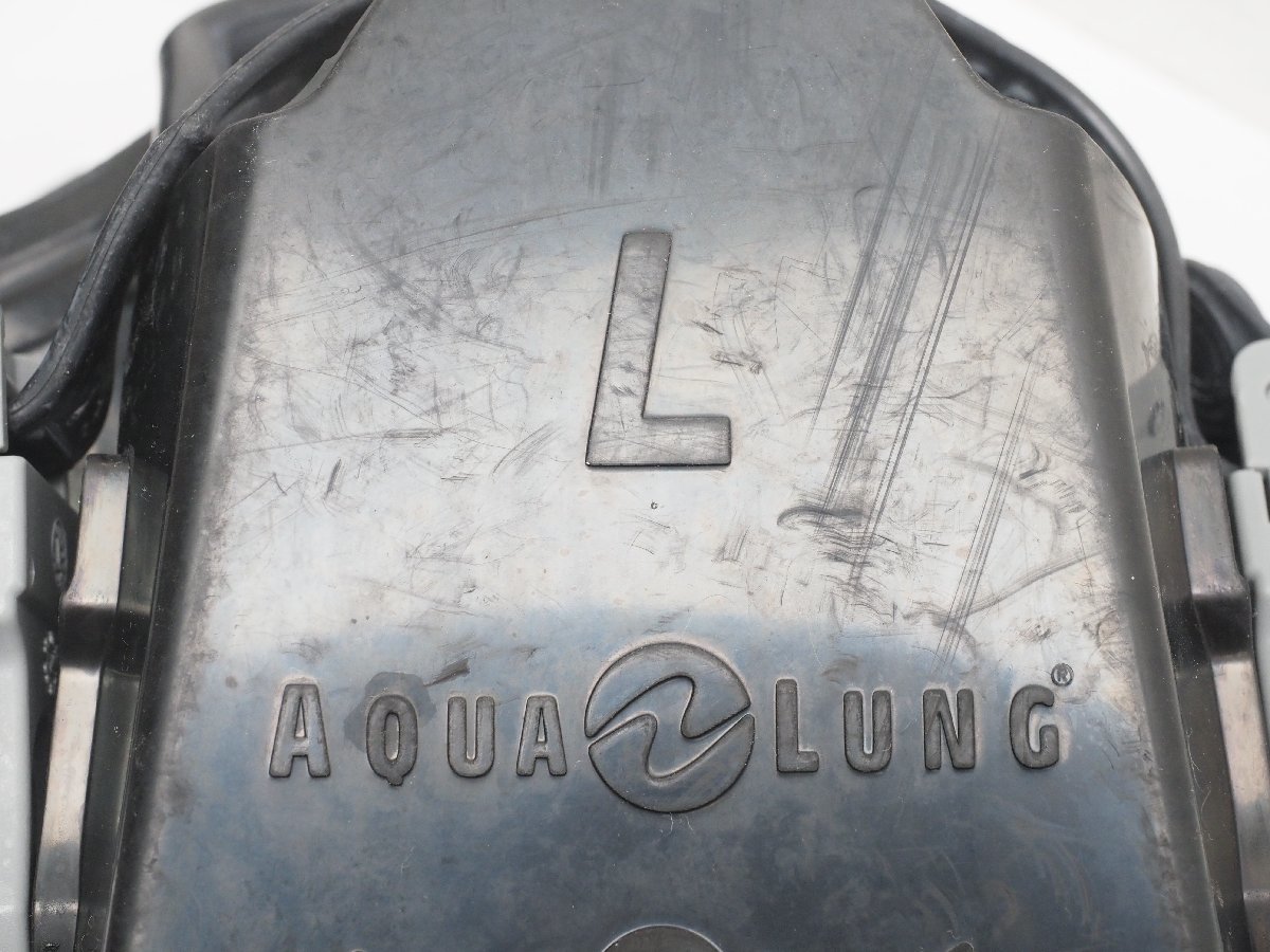USED AQUQLUNG アクアラング マイスターフィン ストラップ式 ラバー サイズ:L(27cm-) 2ダイブ使用 スキューバダイビング用品 [3F-52508]の画像5