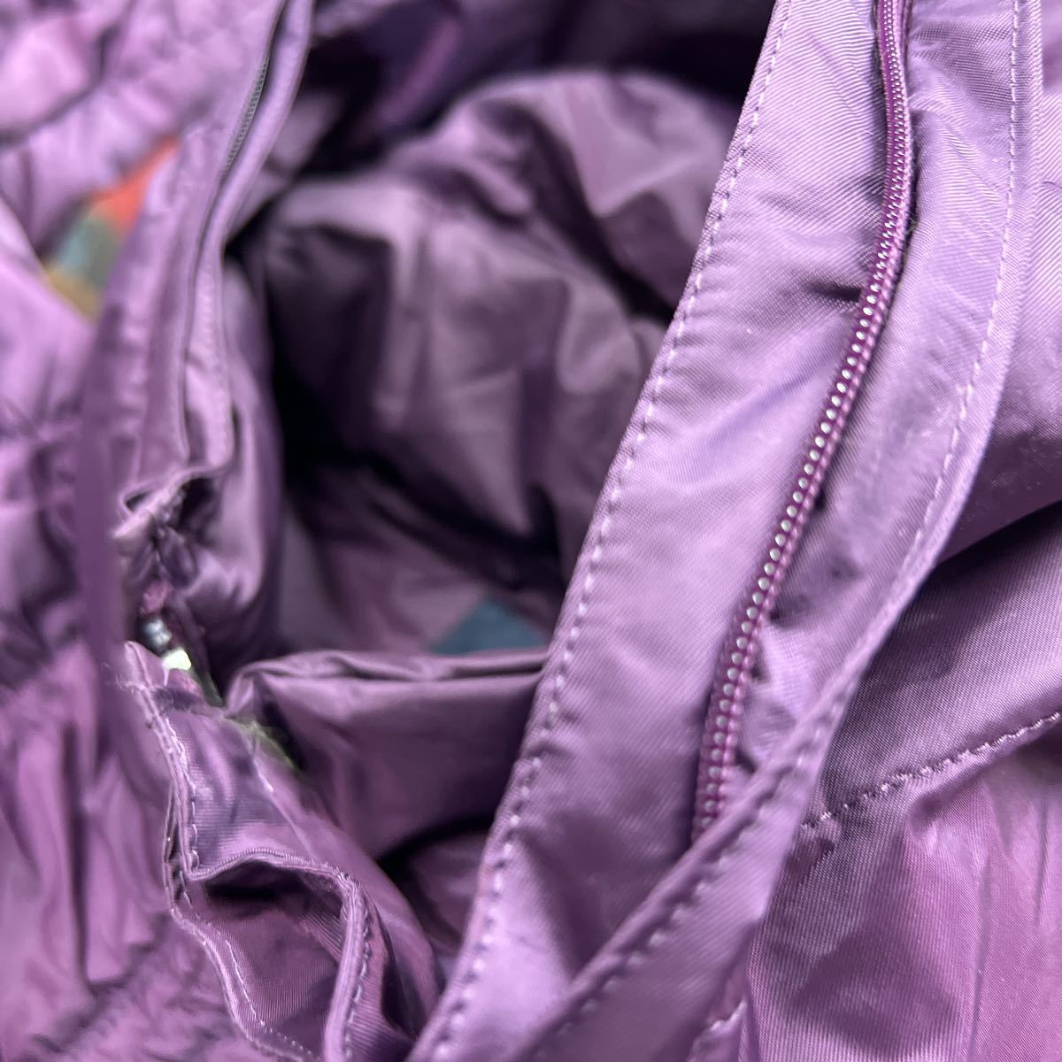 ellesseエレッセ プリマロフトジャケット 紫 M レディース 中綿 八h1_画像8