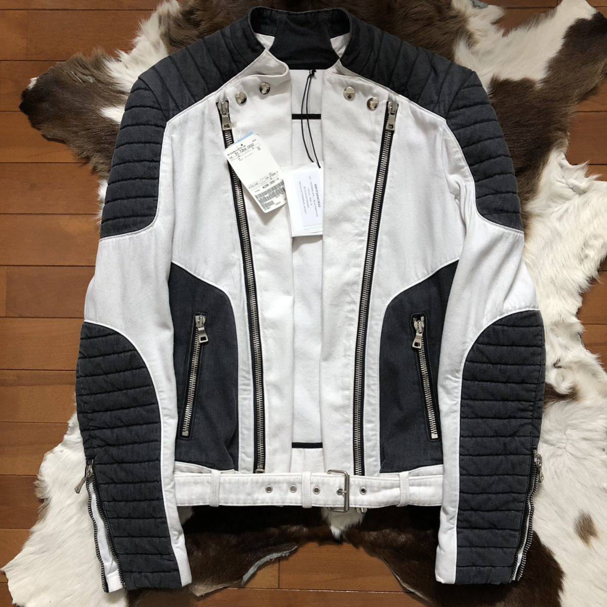 国内正規品 新品 BALMAIN HOMME(バルマンオム) コットンライダース