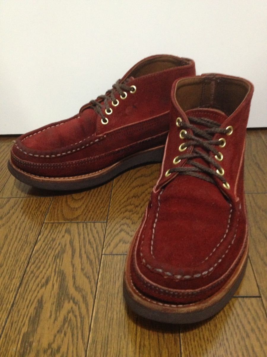 別注 RUSSELL MOCCASIN ラッセルモカシン Sporting Clays Chukka スポーティング クレー チャッカ トリプルヴァンプ レッドスエード 7 1/2Eの画像1