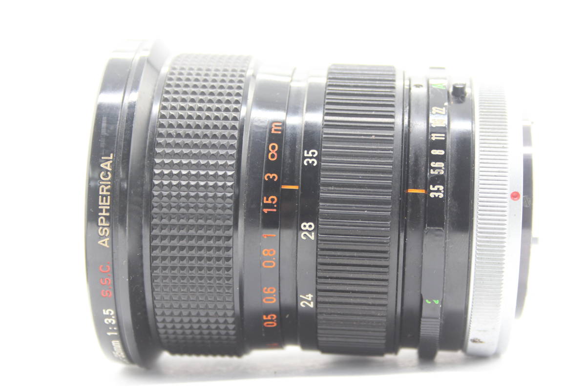 新着 【訳あり品】 キャノン C3208 レンズ S.S.C. F3.5 24-35mm FD