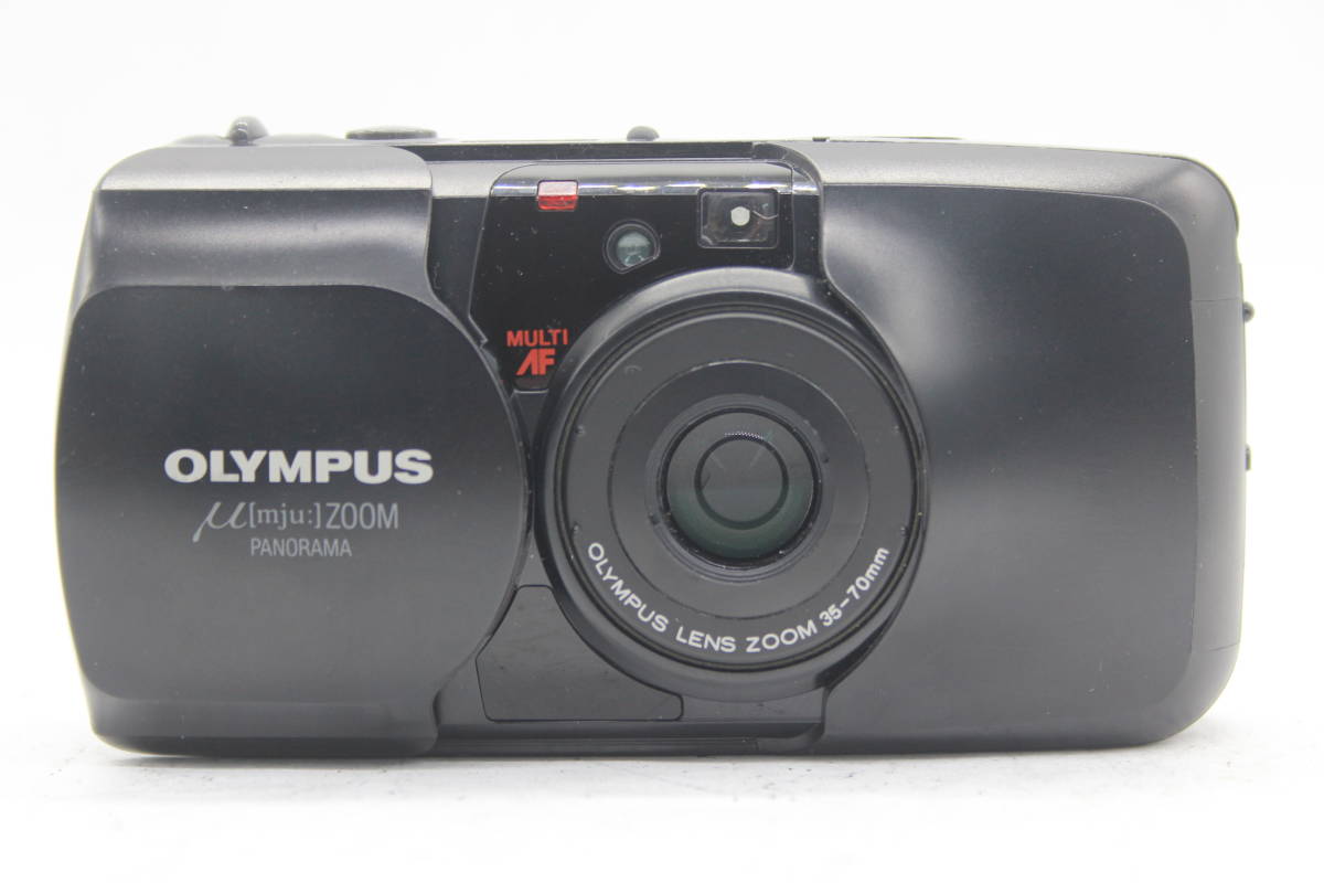 返品保証】 オリンパス Olympus μ Zoom Panorama ブラック Multi AF 35