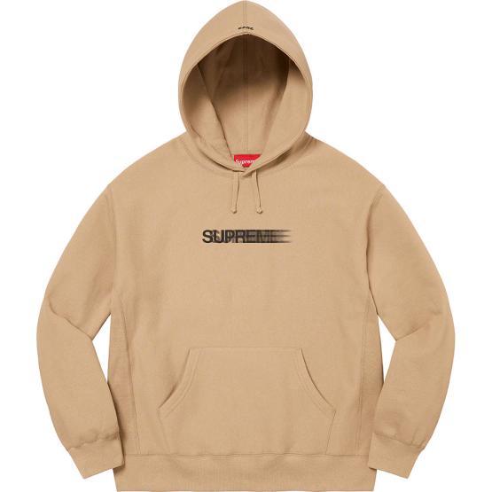 Supreme Motion Logo Hooded Sweatshirt Dark Tan Small 新品 国内正規