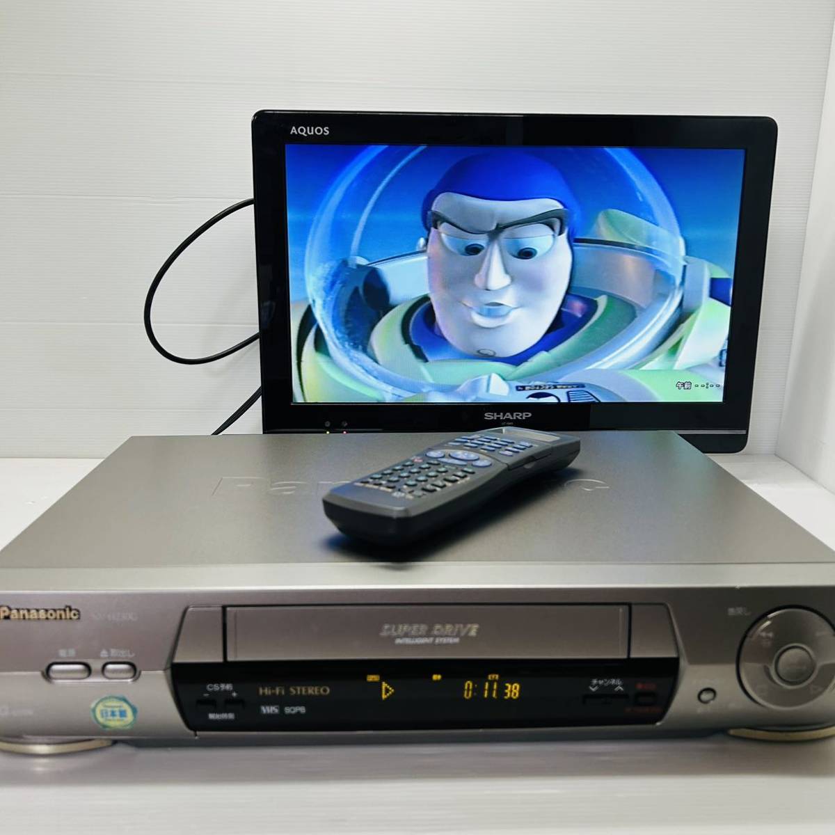 Panasonic NV-H230G VHSビデオデッキ 付属品完備　内部フルメンテナンス済み　送料無料