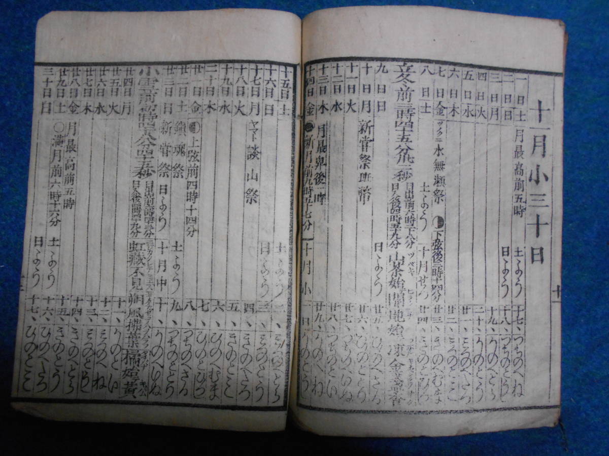 即決　1879(明治12）年『太陽略本暦』天文暦学書、明治期和本明治期暦、明治の暦、太陽暦略、太陽暦八卦、卜占、陰陽師 、二十八宿、会津暦