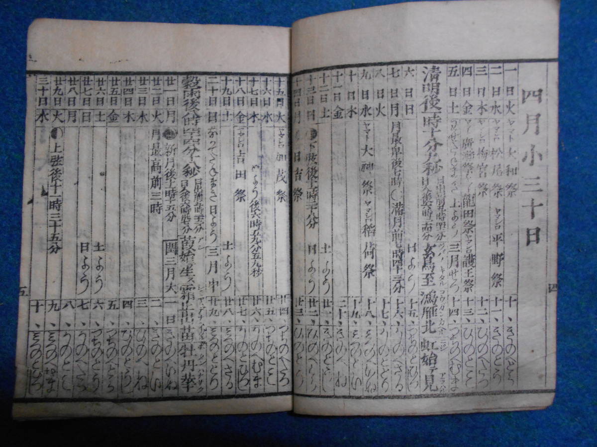 即決　1879(明治12）年『太陽略本暦』天文暦学書、明治期和本明治期暦、明治の暦、太陽暦略、太陽暦八卦、卜占、陰陽師 、二十八宿、会津暦