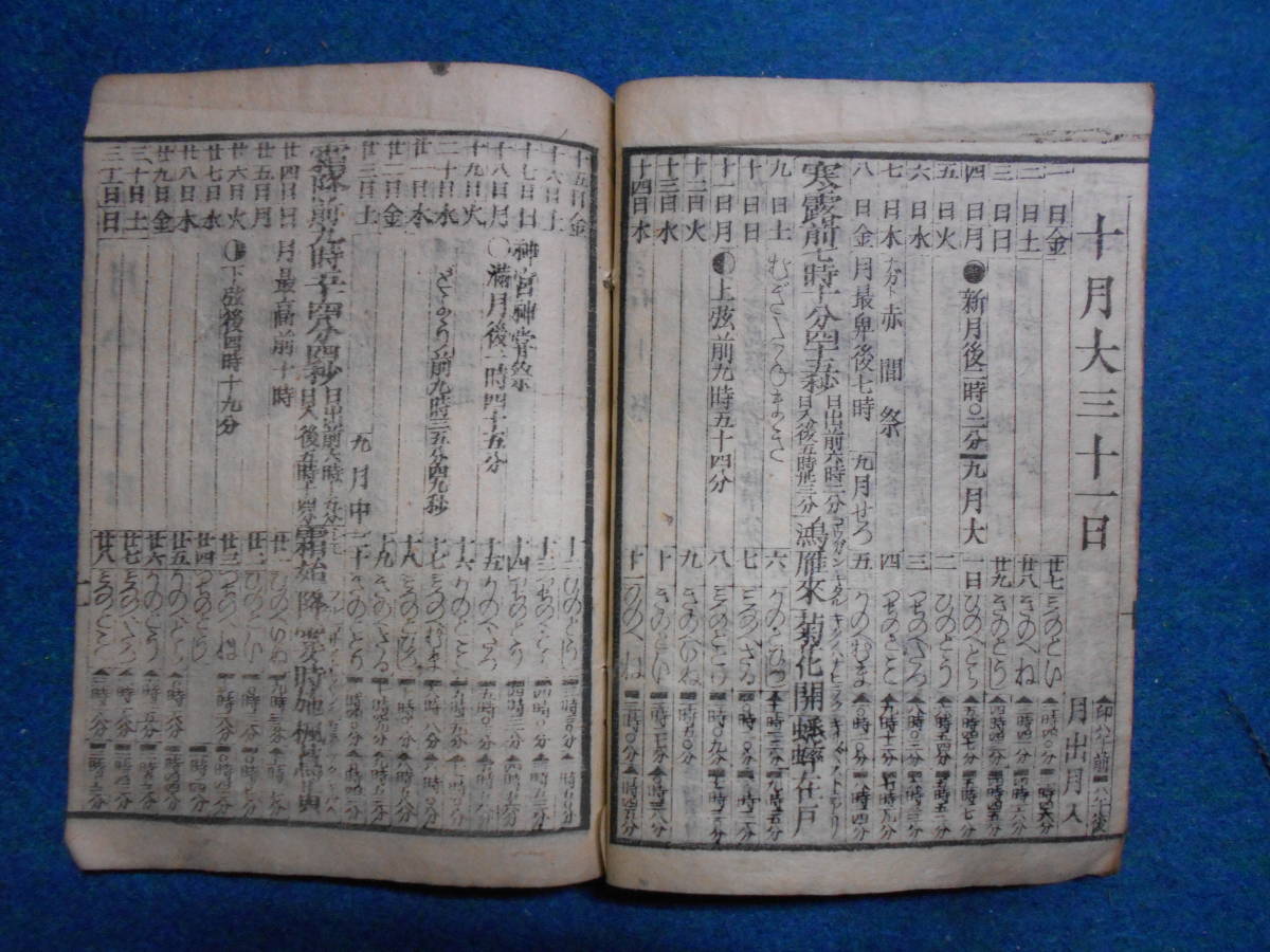 即決　1880(明治13）年『太陽略本暦』天文暦学書、明治期和本明治期暦、明治の暦、太陽暦略、太陽暦八卦、卜占、陰陽師 、二十八宿、会津暦_画像8