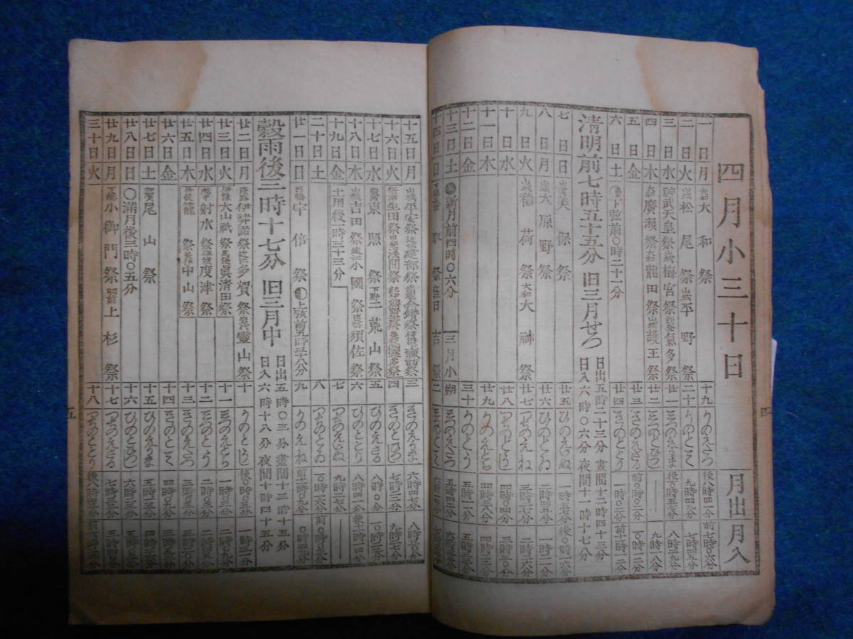 即決　1907(明治40）年『略本暦』明治期暦、明治の暦 旧暦、天文暦学書、明治期和本 太陽暦本略、太陽暦八卦、卜占、陰陽師 、二十八宿、_画像5