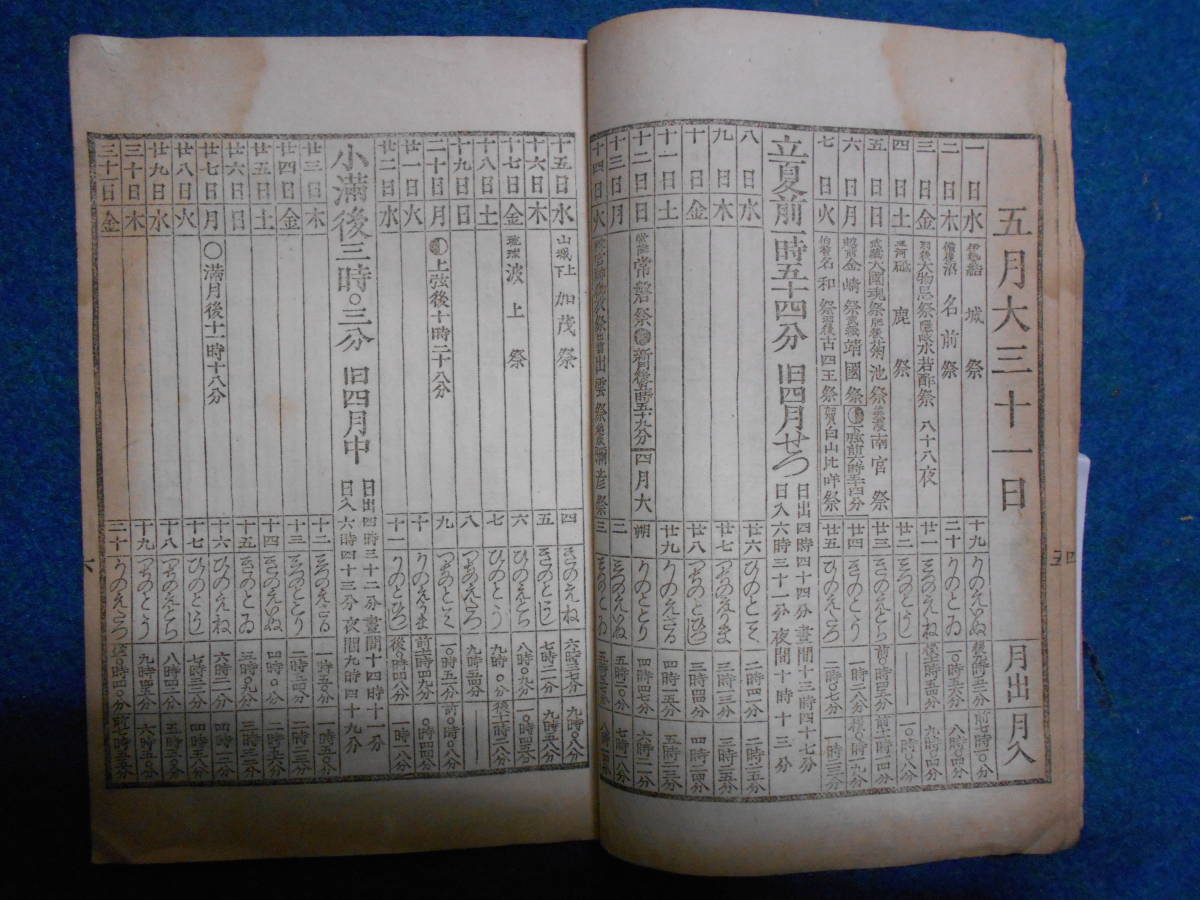 即決　1907(明治40）年『略本暦』明治期暦、明治の暦 旧暦、天文暦学書、明治期和本 太陽暦本略、太陽暦八卦、卜占、陰陽師 、二十八宿、_画像6