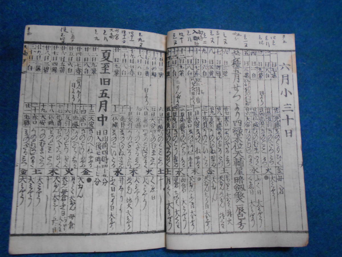 即決、1888(明治21）年『萬民活用書』おばけ暦、明治期和本、天文暦学書、明治期暦、明治の暦 太陽暦本略太陽暦八卦 卜占陰陽師二十八宿_画像8