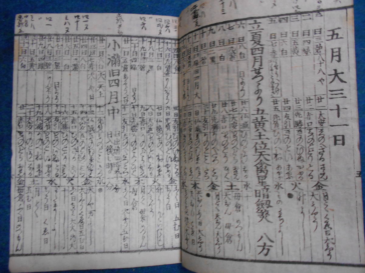 即決、1888(明治21）年『萬民活用書』おばけ暦、明治期和本、天文暦学書、明治期暦、明治の暦 太陽暦本略太陽暦八卦 卜占陰陽師二十八宿_画像7