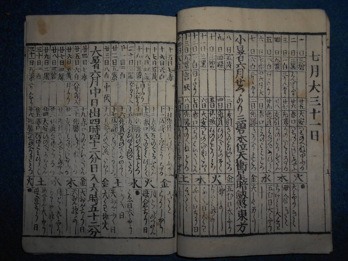 即決、1891(明治24）年『九星方位日用便』おばけ暦、明治期和本、天文暦学書、明治期暦、明治の暦 太陽暦本略太陽暦八卦卜占陰陽師二十八宿_画像8