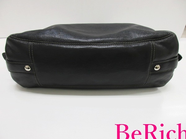 Coach COACH shoulder bag 14336 Madison leather Magi - black black Logo handbag shoulder .. bag [ used ] bk6639