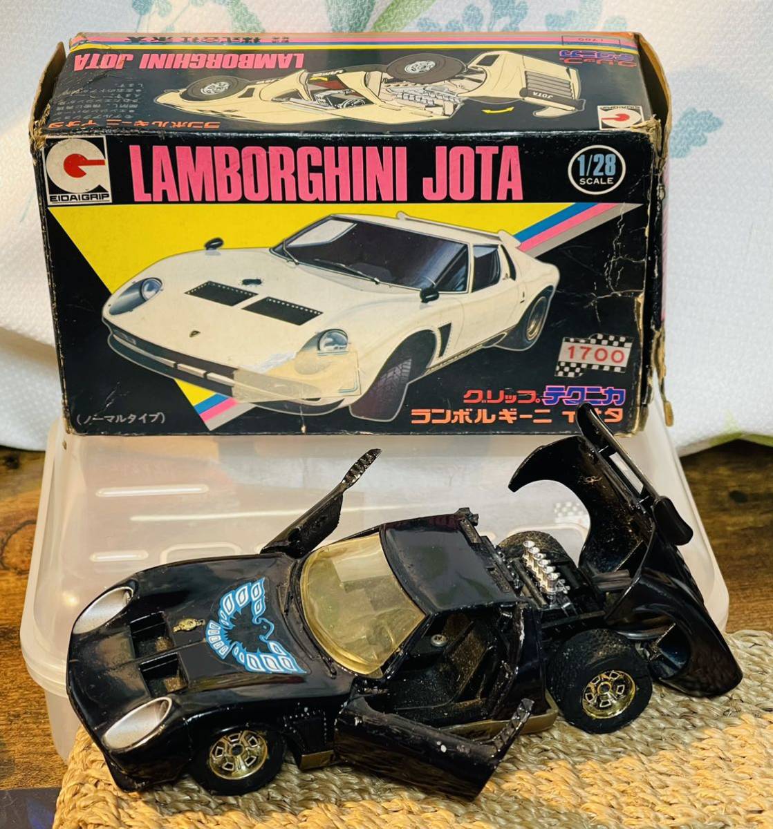 ランボルギーニ イオタ Lamborghini Jota 1/28 全長約14センチ - 永大グリップ Eidaigrip_画像9