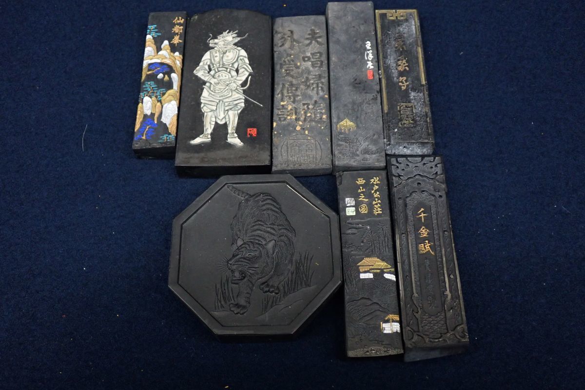 書道具10 古墨まとめて 14点 中国墨 /消費税0円(書)|売買された ...