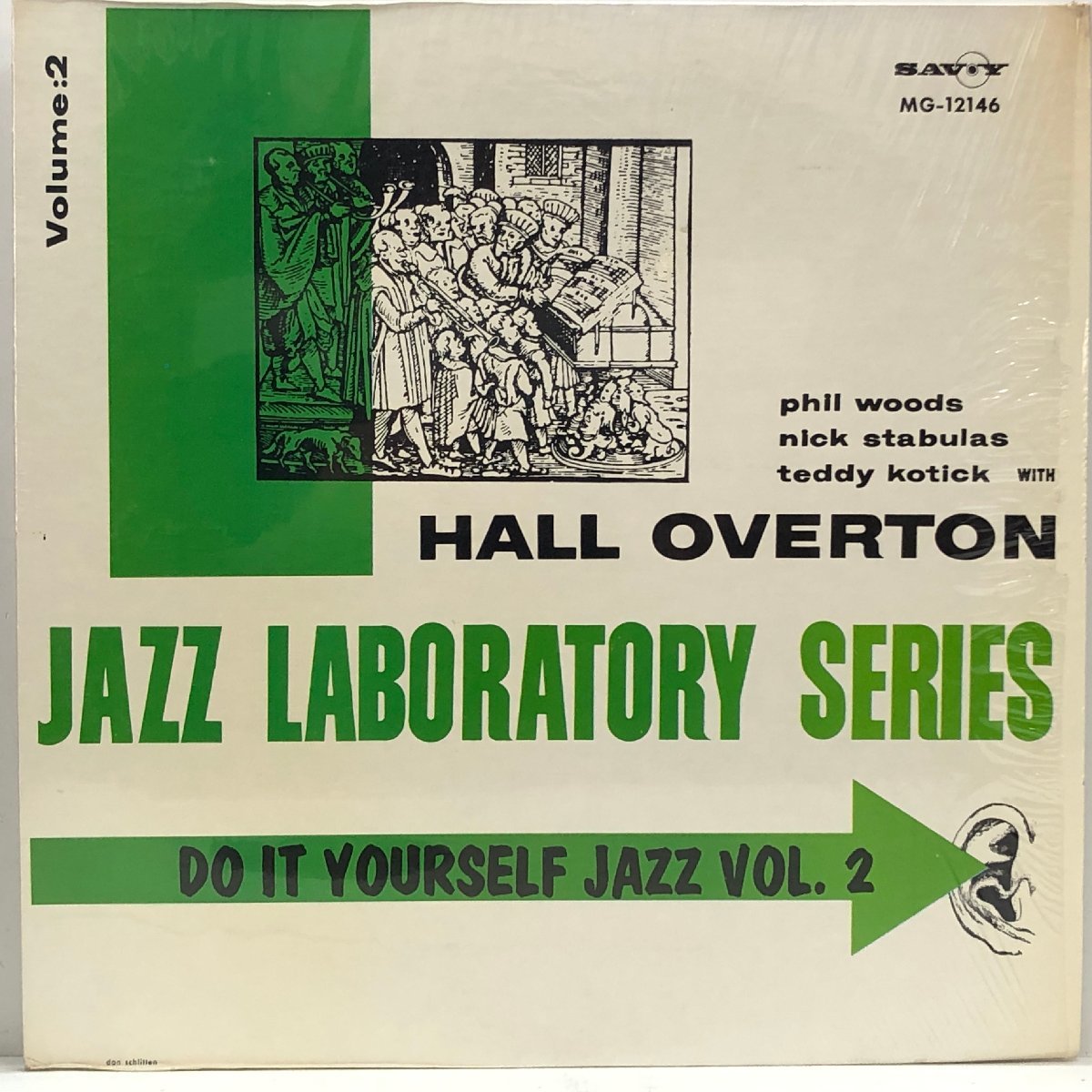【US盤 LP】HALL OVERTON / JAZZ LABORATORY SERIES DO IT YOURSELF JAZZ VOL.2 / シュリンク SAVOY MG-12146 ▲の画像1