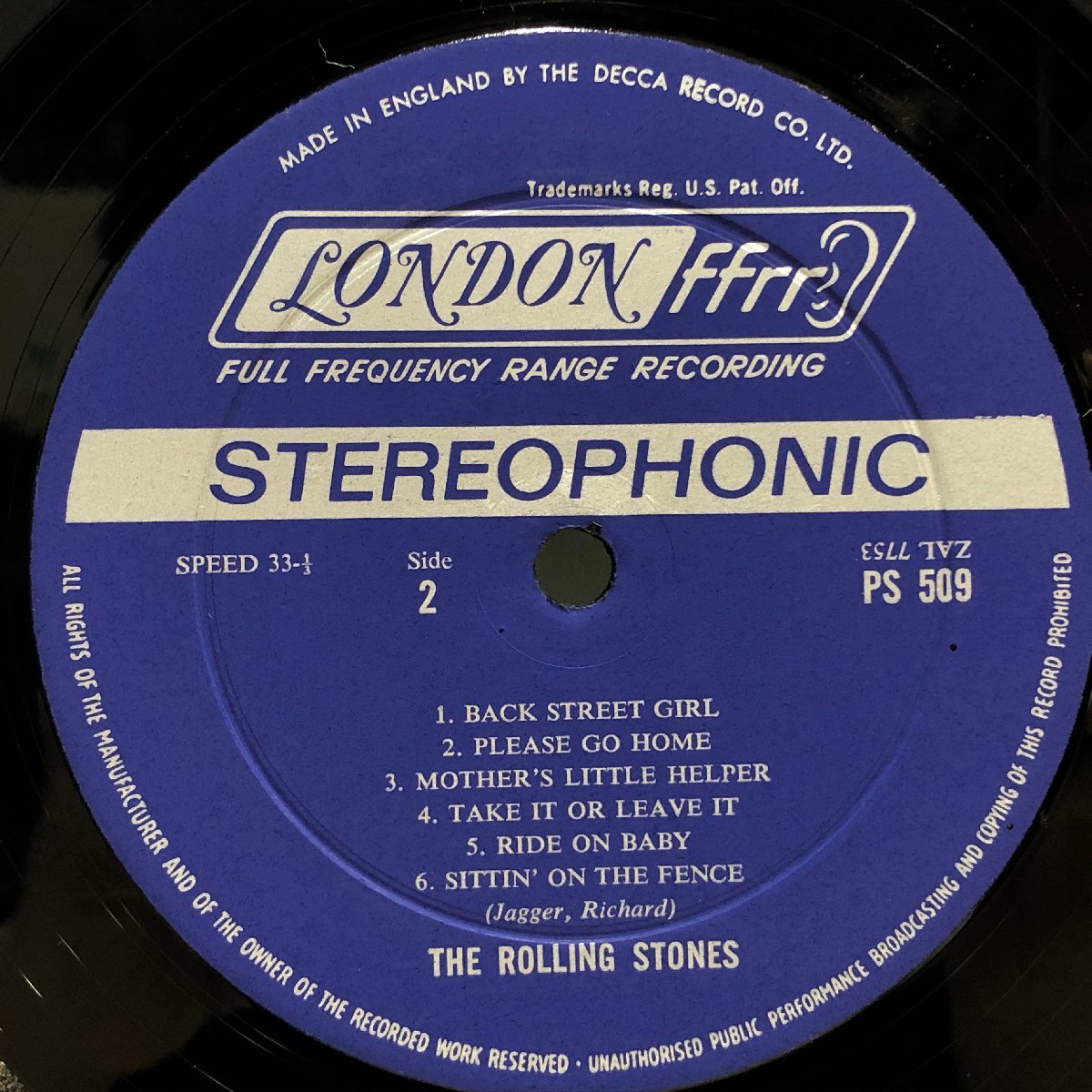 【UK盤 LP】THE ROLLING STONES / FLOWERS フラワーズ / ザ・ローリング・ストーンズ / 短冊帯 直 解説・歌詞付 LONDON PS-509▲_画像8