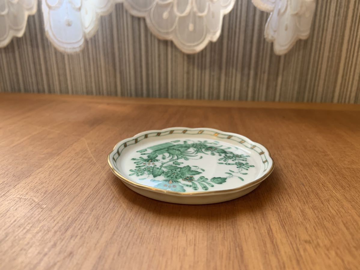 【美品】HEREND ヘレンド インドの華 ミニプレート 小皿 約8cm_画像4