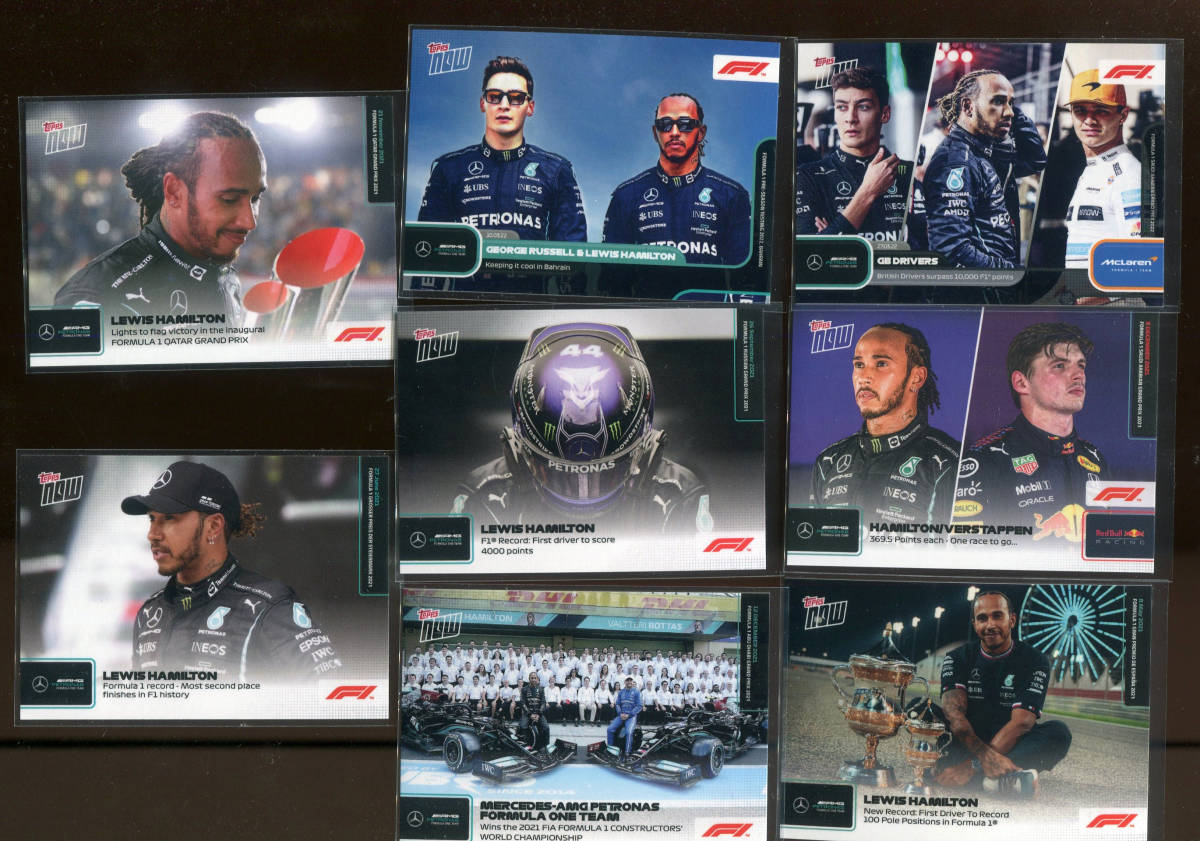 超可爱 Now Topps 2021-2022 F1 13枚セット ルイスハミルトン Hamilton