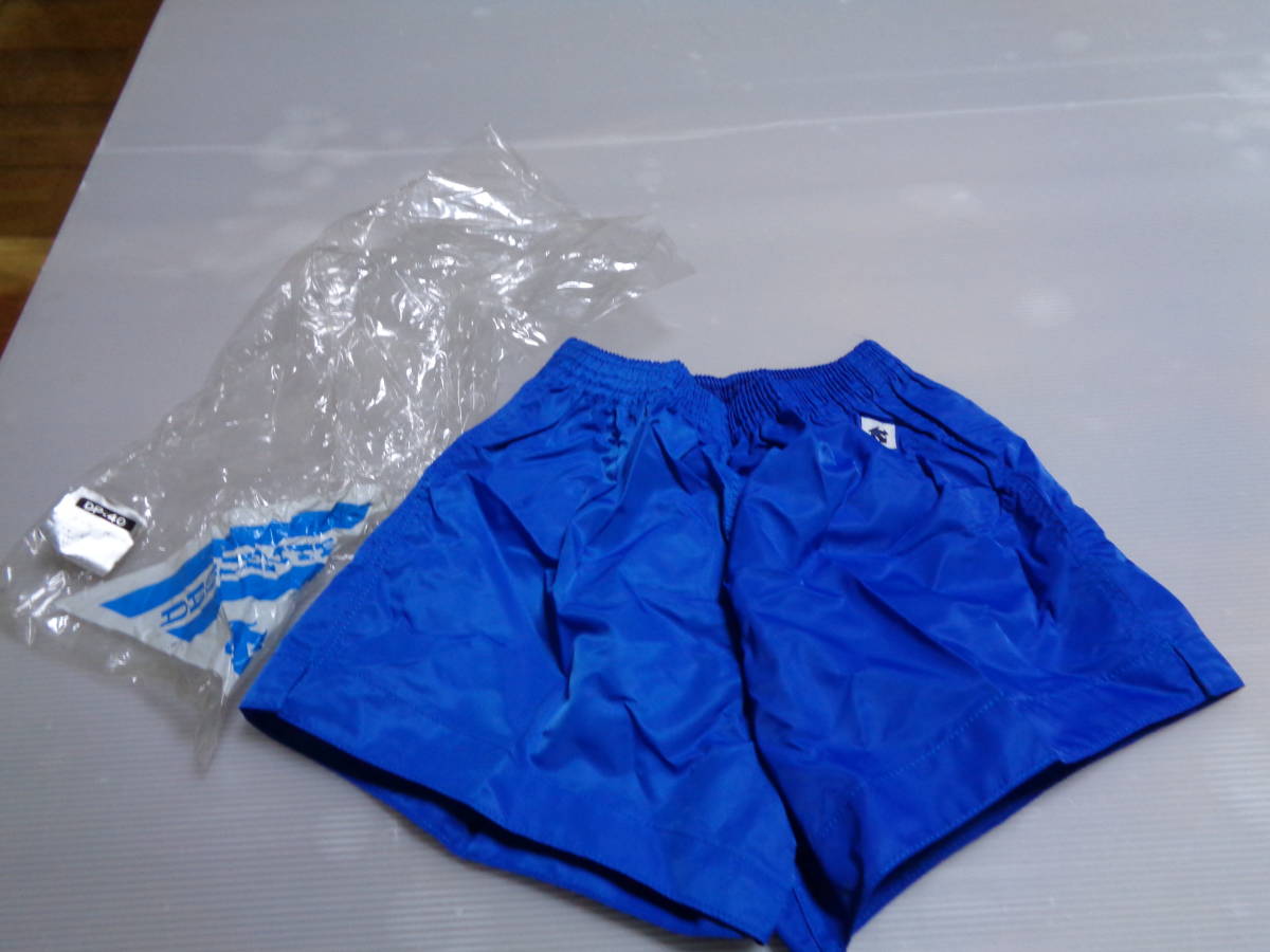 M blue DP-40 Descente nylon 100% short bread short pants gym uniform gym uniform Showa Retro unused 