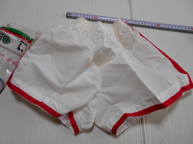 L white × red GTO EP 002 nylon 100% short bread unused storage sunburn 