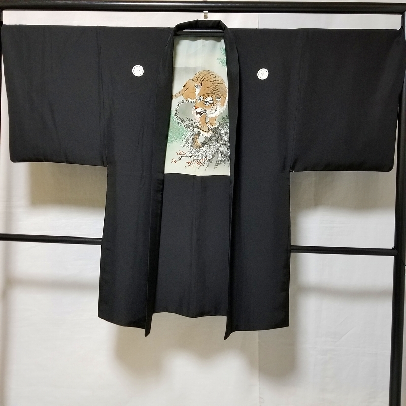 SALE】 【桐徳】紳士物*期間限定*5%OFF{正絹*五泉.羽二重地*黒紋付