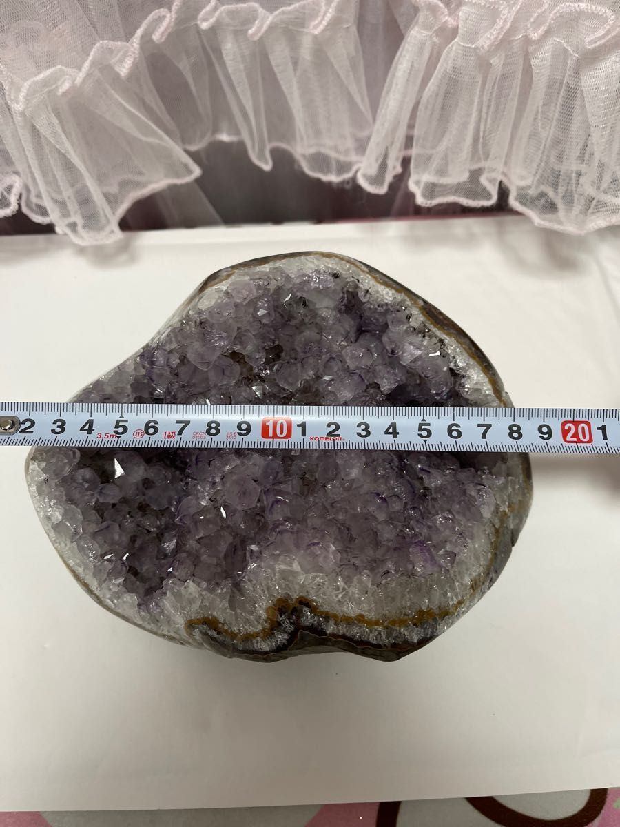大きい　原石 天然石　浄化　ウルグアイ産 アメジスト  紫水晶クラスター　19