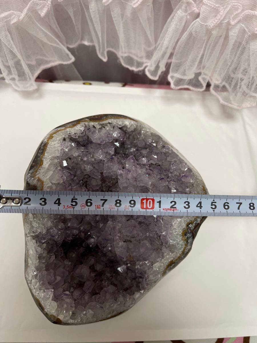 大きい　原石 天然石　浄化　ウルグアイ産 アメジスト  紫水晶クラスター　19