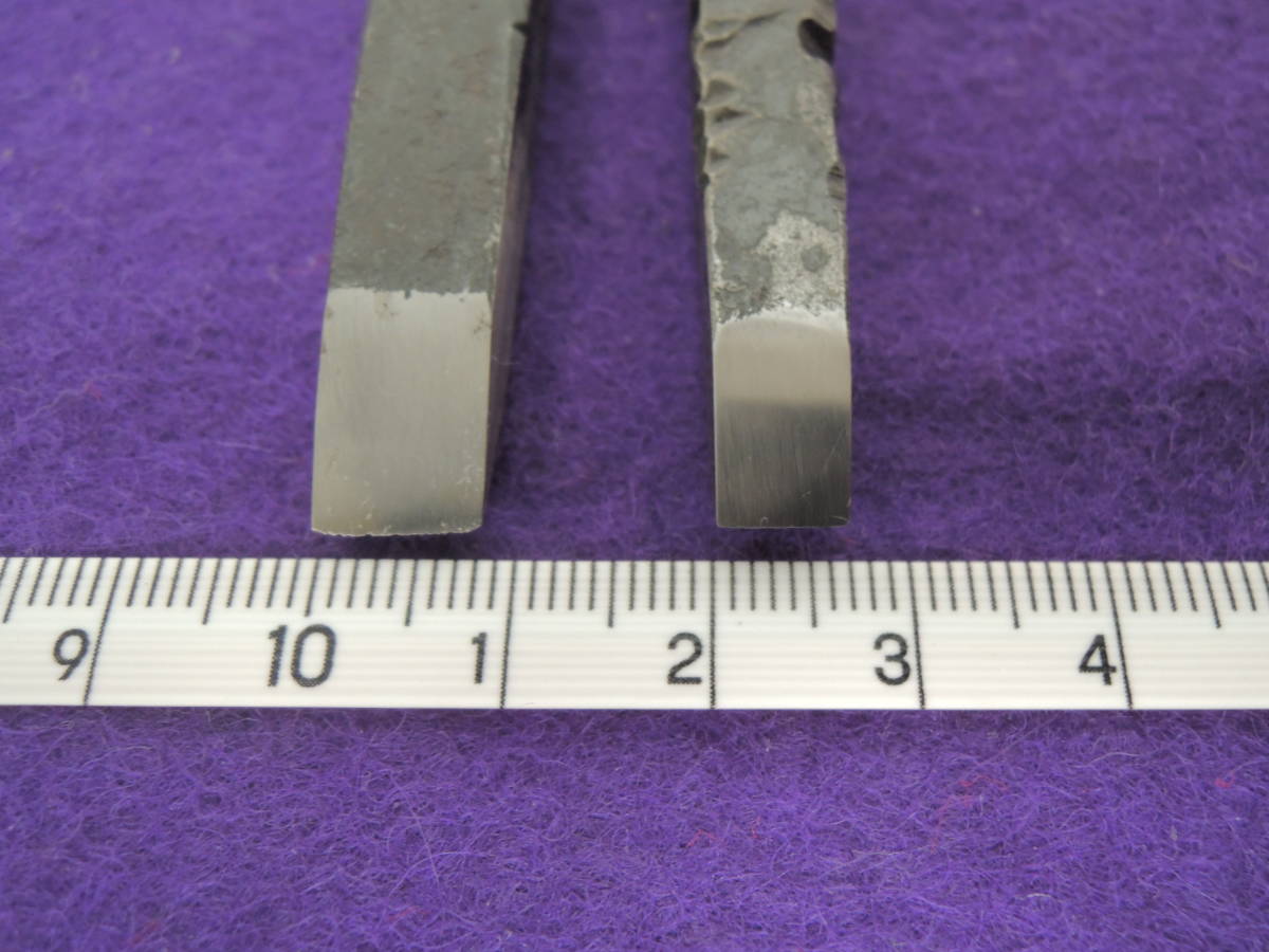 希少 白鷹刃物工房 虫蛙鉄 篆刻刀 両刃 9mm/66g 7mm/60g 2点 希少 白鷹刃物工房 虫蛙鉄 篆刻刀 両刃 9mm/66g 7mm/60g 2点