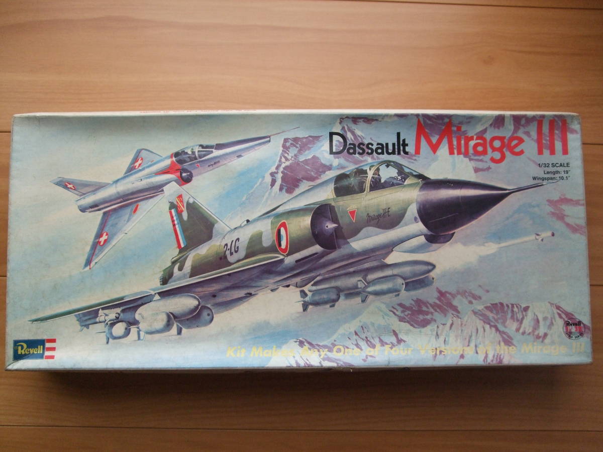 レベル　１／３２　ダッソ－　ミラージュⅢ　初版　Dassault　Mirage　Ⅲ