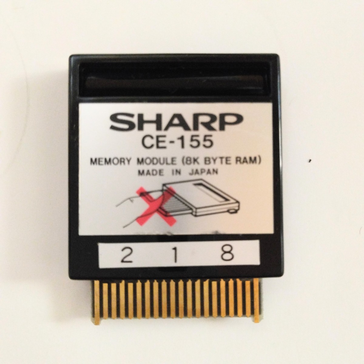 SHARP PC-1500 用 メモリーモジュール CE-155　８KバイトRAM_画像1