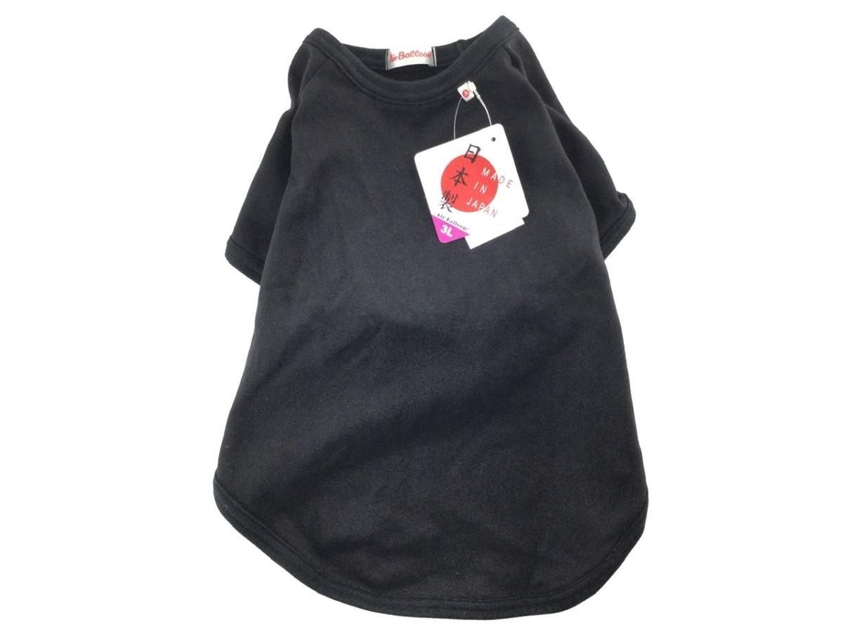犬服 日本製 無地 ストレッチ Tシャツ シンプル ブラック 3Lサイズ 中型犬 送料250円_画像1