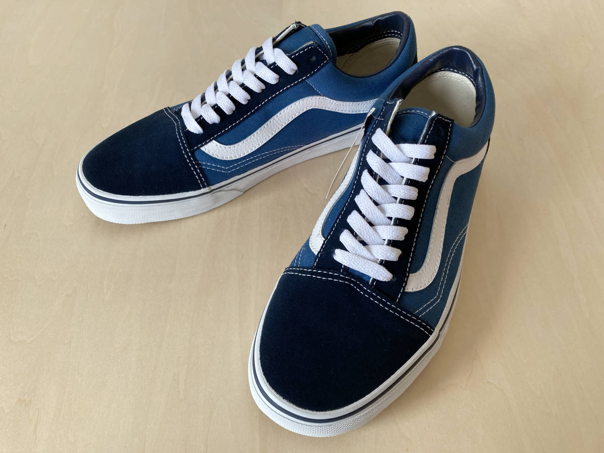 メール便無料】 OLD VANS オールドスクール 紺/白 バンズ 28.5cm SKOOL