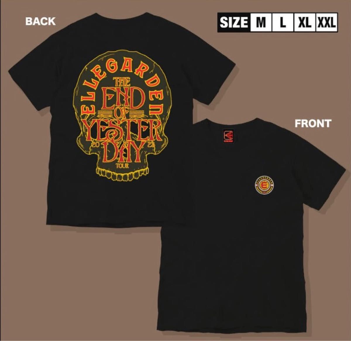 ELLEGARDEN The End of Yesterday Tour 2023 Tシャツ 黒 L 未 ELLEGARDEN The End of Yesterday Tour 2023 Tシャツ 黒 L 未