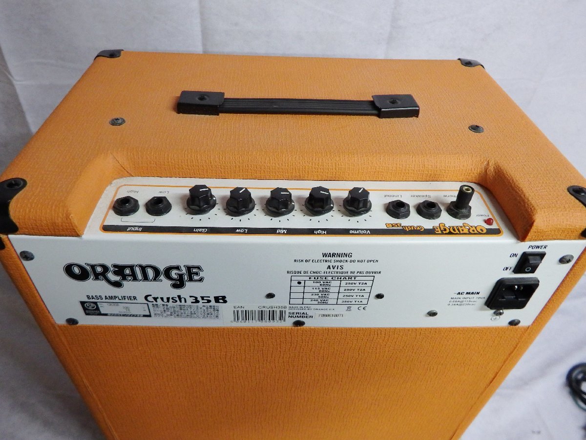 K-0221 ORANGE オレンジ Crush35B ベースアンプ(コンボアンプ)|売買
