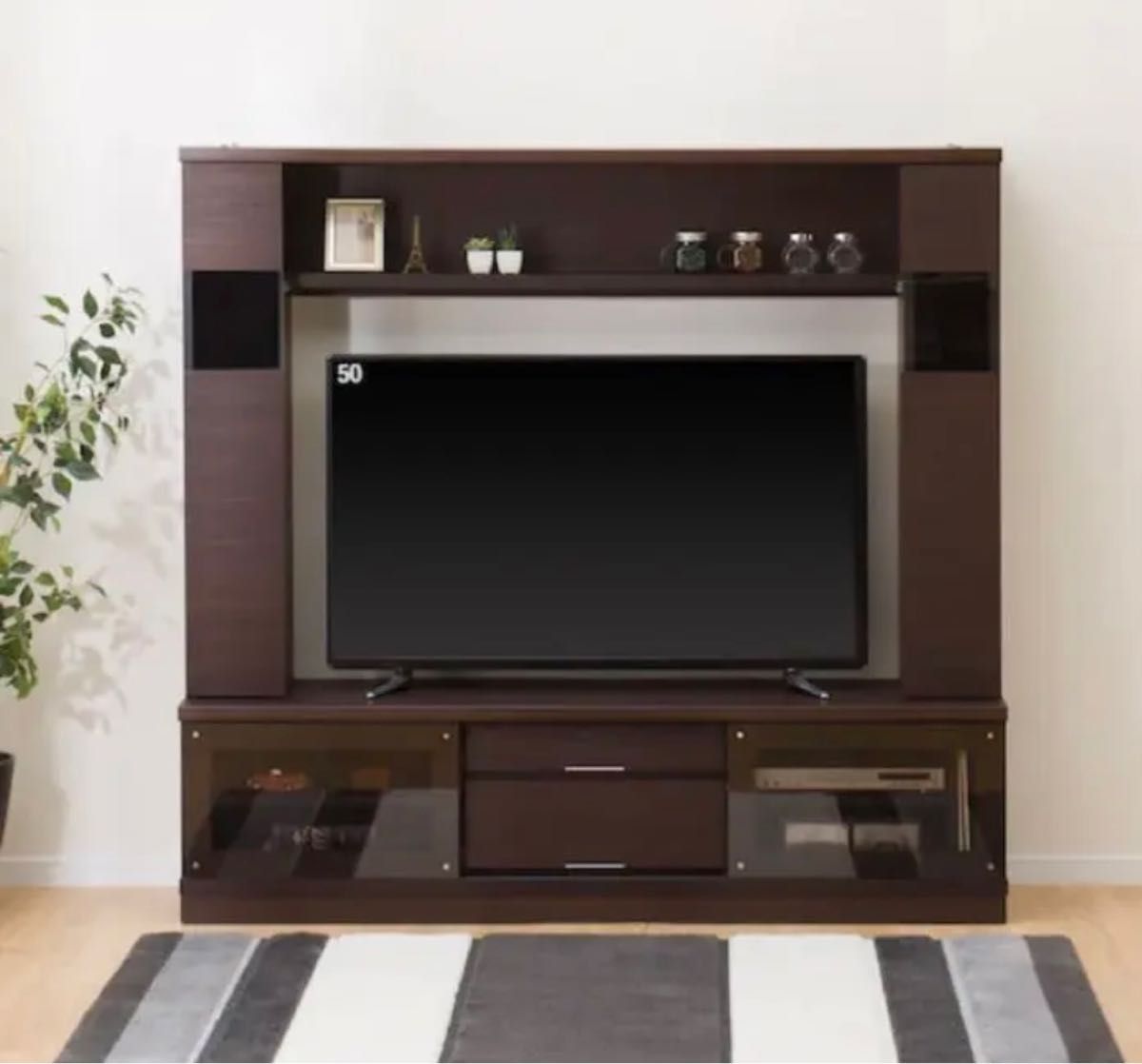 新生活に！【ニトリ】テレビボード(カネロ 170セット DBR) 55型テレビ対応