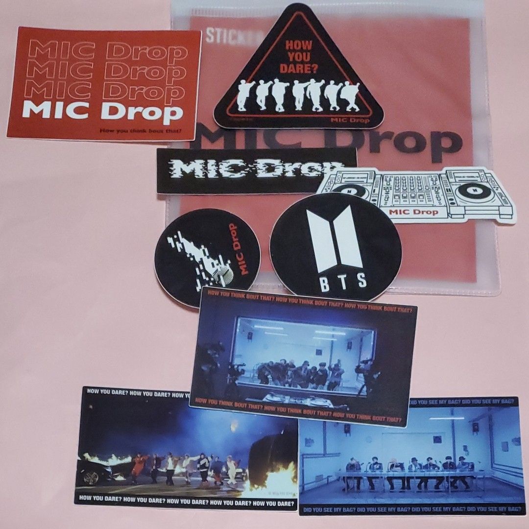 【廃盤品】BTS ポップアップ MIC DROP セット【新品未開封】タグ付き BTS 公式 新品未使用 マイクドロップ ルームシューズ MICDrop